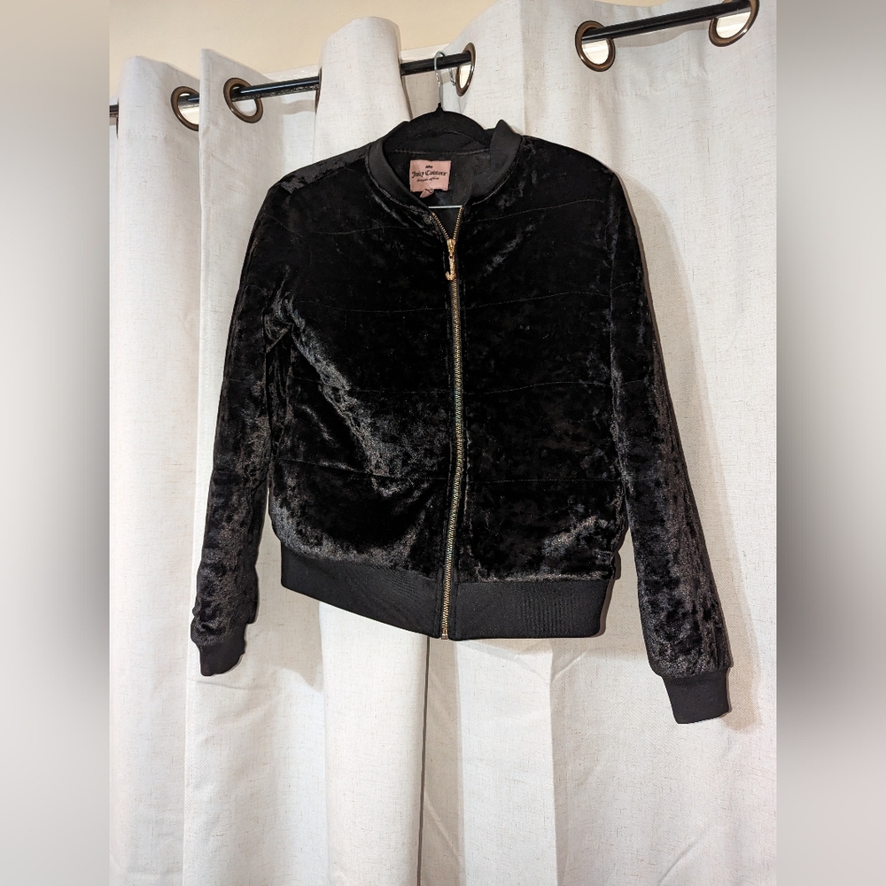 Juicy Couture Velour Bomber Jacket